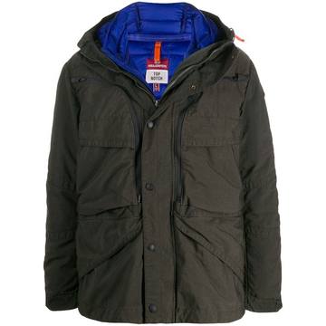 hooded padded jacket