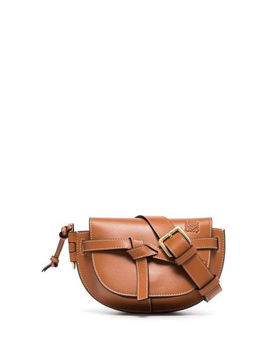 Brown Gate leather belt bag展示图