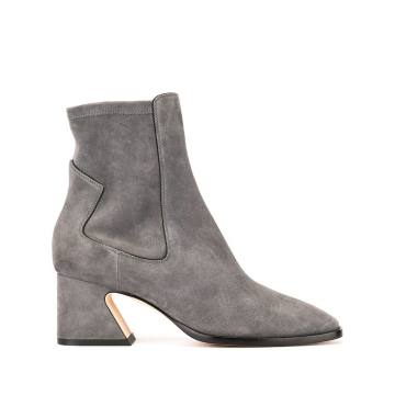 pull-on chunky heel boots