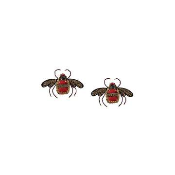 bee embellished earrings