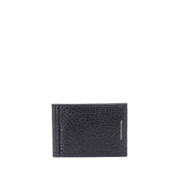 UGO CACCIATORI WL120 VRN BLACK 100% DOMESTICATED LAMB LEATHER, 58% CUPRO 42% COTTON