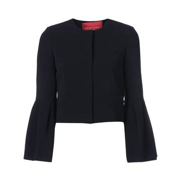 flared-sleeve fitted jacket