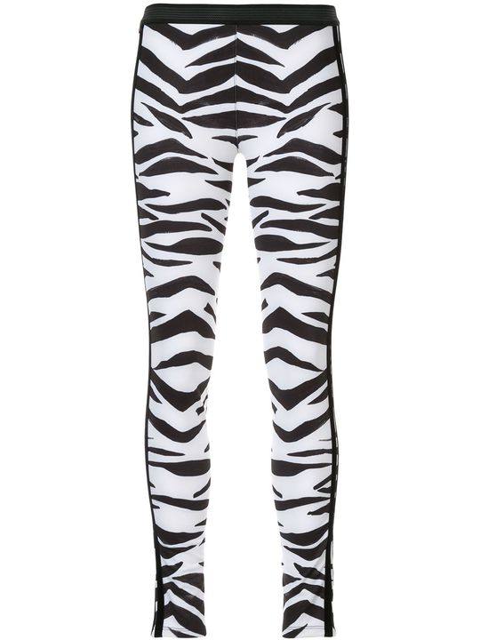 zebra print thermal leggings展示图