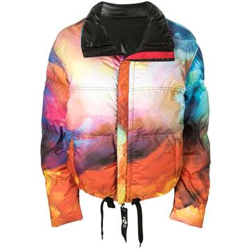 reversible down puffer jacket