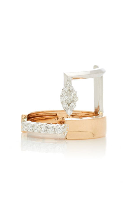 18K White & 18K Rose Gold Electrified Ring展示图