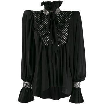 embellished structured blouse