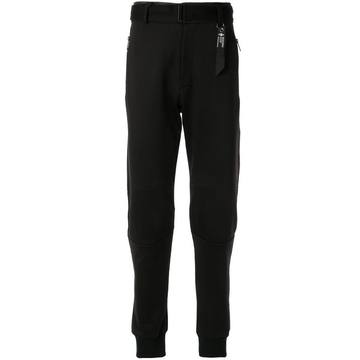 belted track trousers