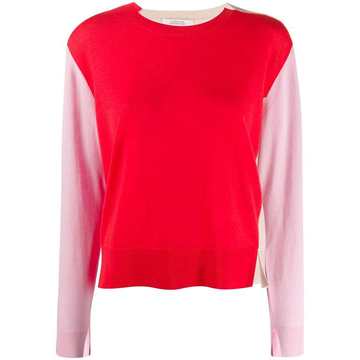 colour block knitted top