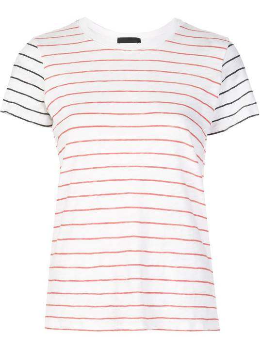 contrast colour striped T-shirt展示图