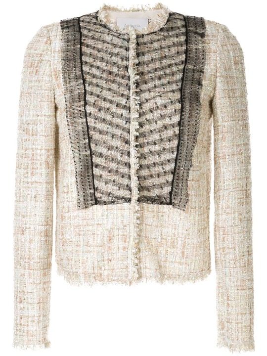 bouclé-tweed mesh jacket展示图