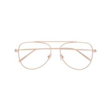 matte-finish aviator frame glasses