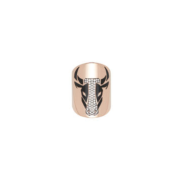 18K Rose Gold Bull Ring