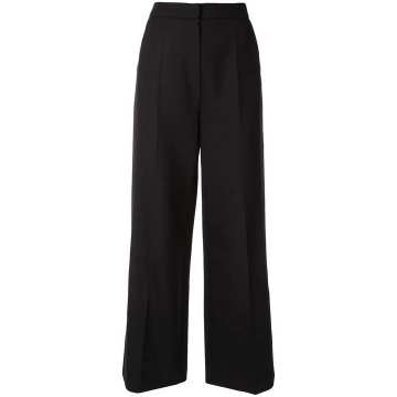 wide leg tailored trousers