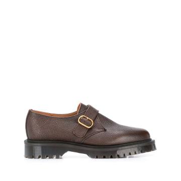 side buckle monk shoes