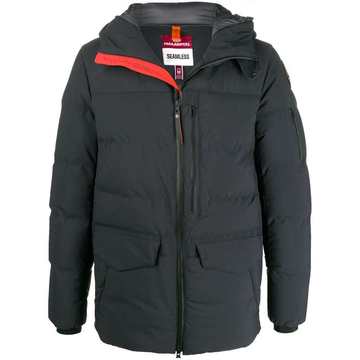 hooded padded coat