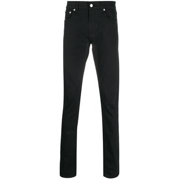 slim-fit denim jeans