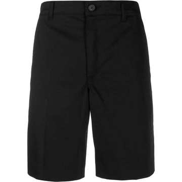 label patch chino shorts