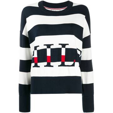 logo striped jumper