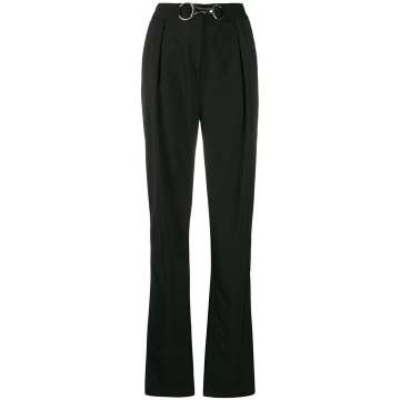 oversized buckle trousers