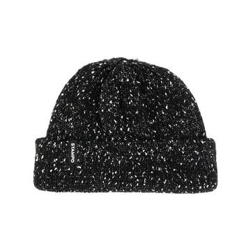 two-tone knit beanie