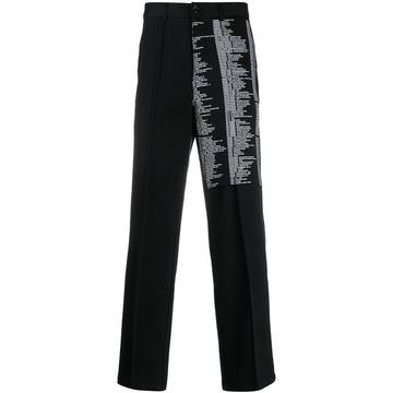 script print tailored trousers