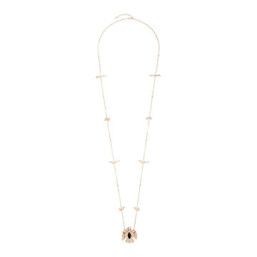 14K Rose Gold And Diamond Necklace