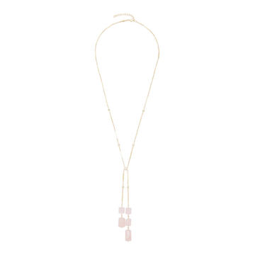 14K Gold And Quartz Necklace