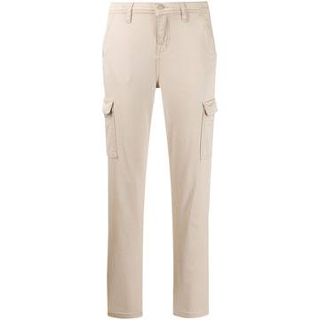 cropped slim-fit trousers