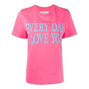 slogan short-sleeve T-shirt