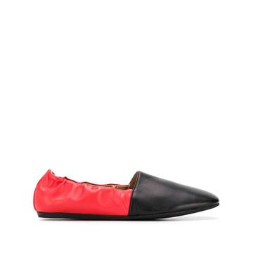 colour-block ballerina shoe