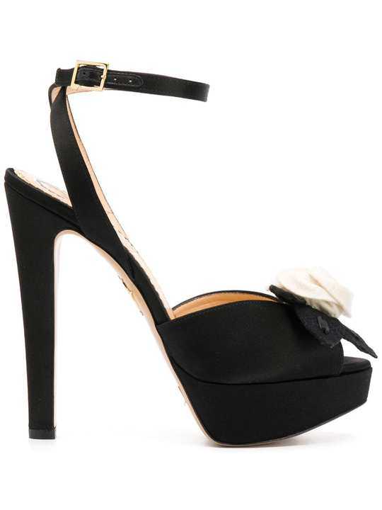 CHARLOTTE OLYMPIA OLF197152B11030 SAF0004 BLACK WHITE Synthetic->Satin展示图