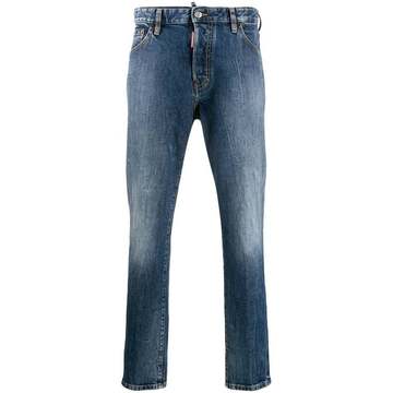 faded effect jeans