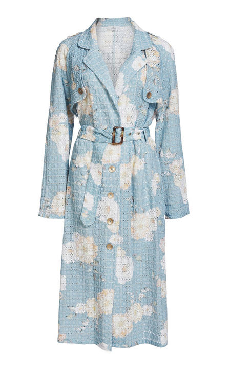 Specialorder-Lulu Broderie Anglaise Cotton Trench-ER展示图