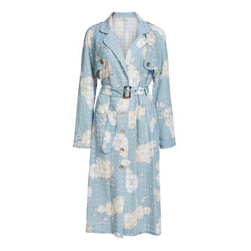 Specialorder-Lulu Broderie Anglaise Cotton Trench-ER