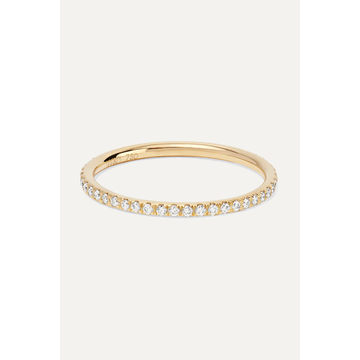 Thread 18-karat gold diamond eternity ring