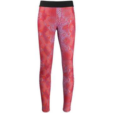 snakeskin print leggings