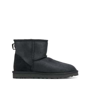 mixed-panel ankle boots