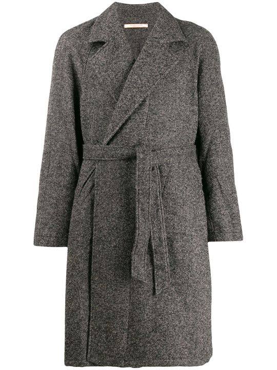herringbone robe coat展示图
