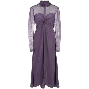 Frances turtleneck silk dress