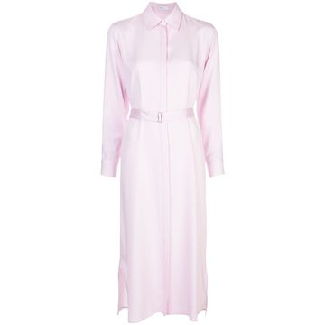 belted shirt dress