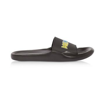 Black Kenzo Logo Pool Mules