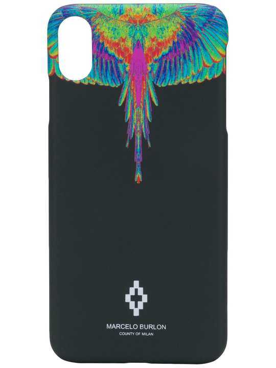 MARCELO BURLON COUNTY OF MILAN CMPA012R20MAT0021040 BLACK LIGHT BLUE Synthetic->Polyamide IPHONE XS MAX展示图