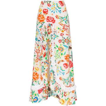 Clara floral print maxi skirt