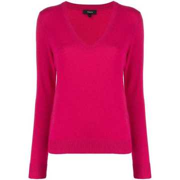 cashmere knitted v-neck jumper