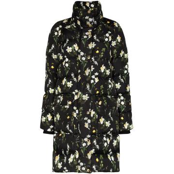 Daura floral print padded coat