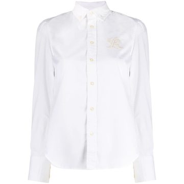 logo embroidered shirt