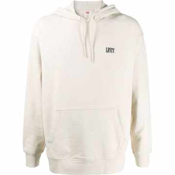 drawstring logo hoodie