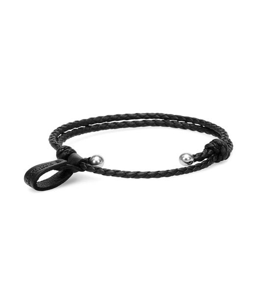 Intrecciato leather bracelet展示图