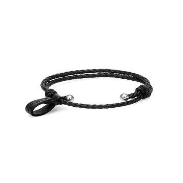 Intrecciato leather bracelet