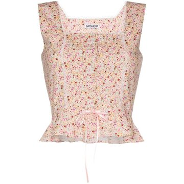 Amy floral bustier top